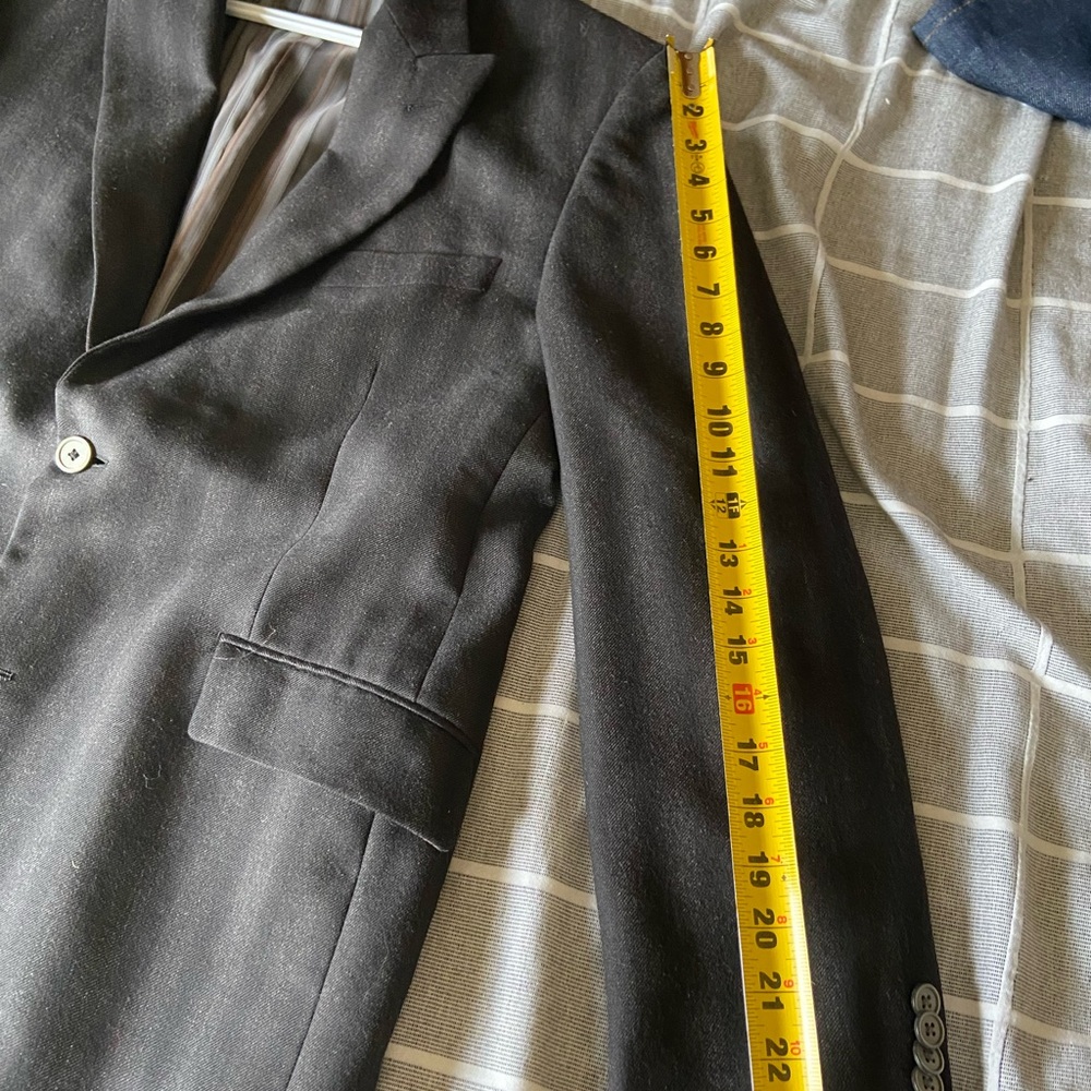 Kroon Men’s 40R Striped gray and black Blazer - Picture 12 of 12